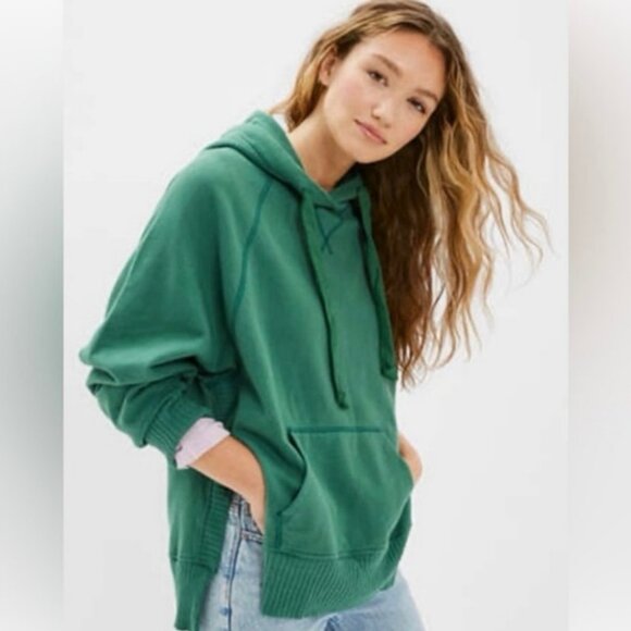 American Eagle Outfitters Green Hoodie - Picture 1 of 5